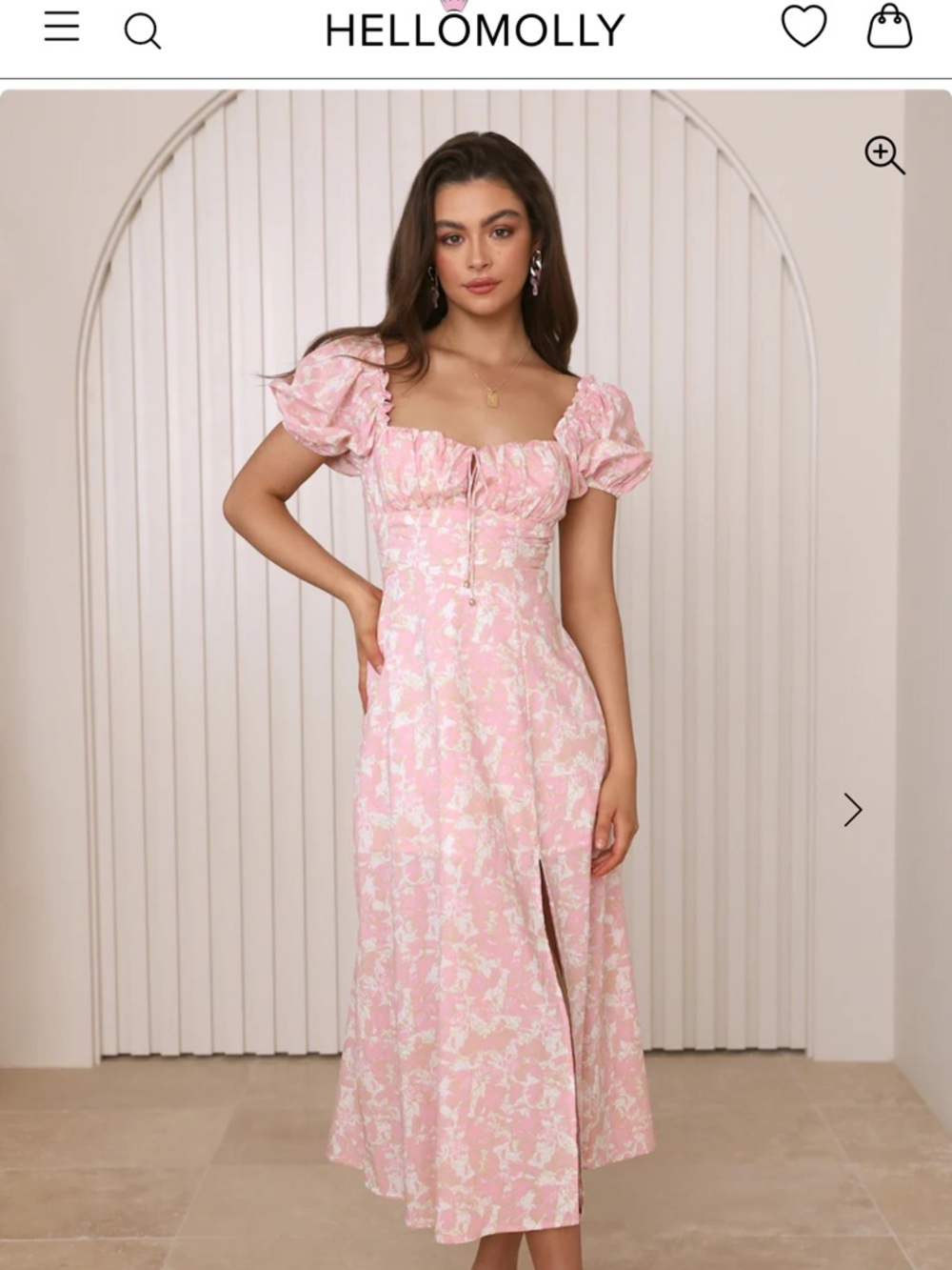 Hello Molly ‘Midnight Dancing’ Midi Dress - Pink